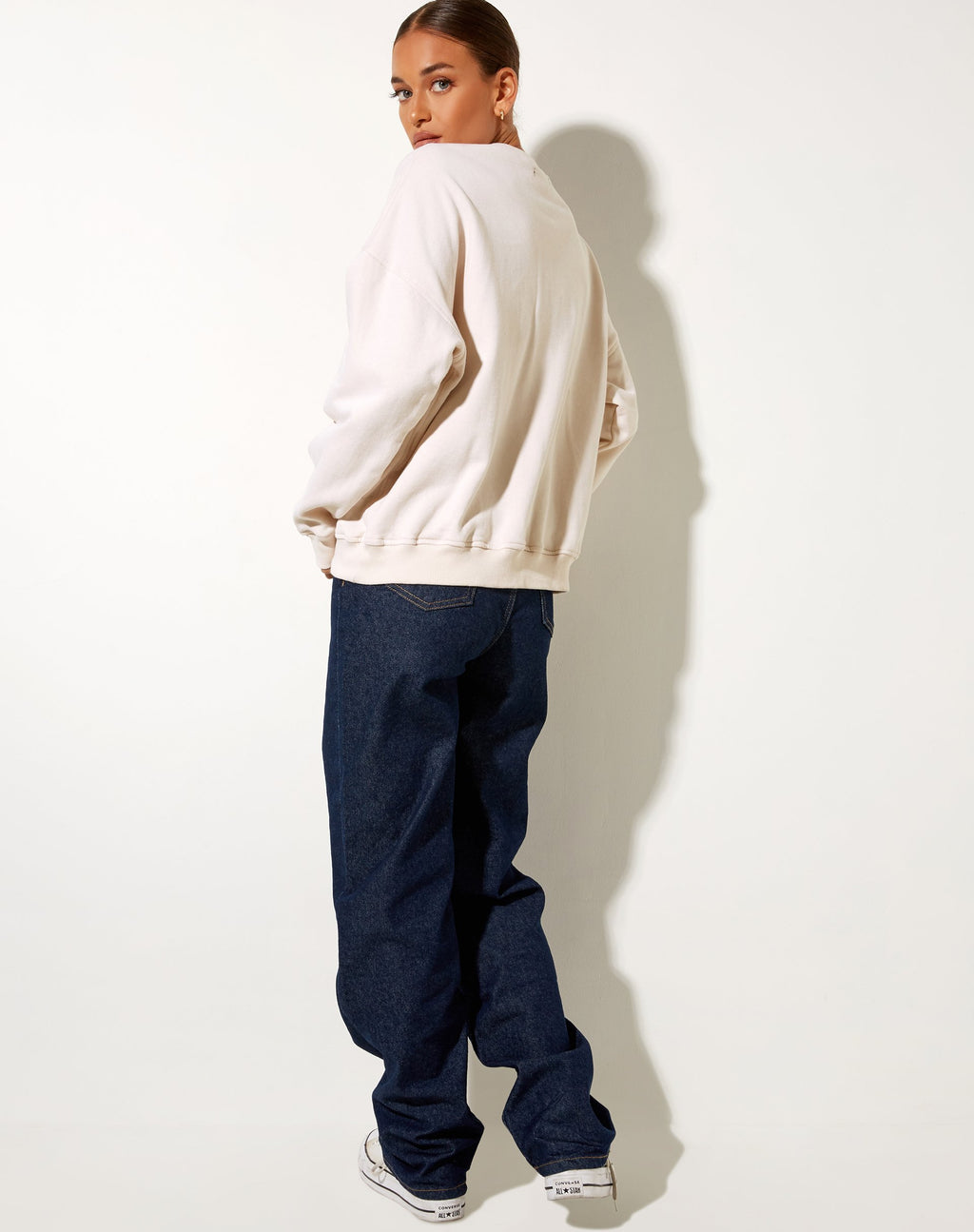 Glan Sweatshirt en blanc hivernal M Classics Mix Embro