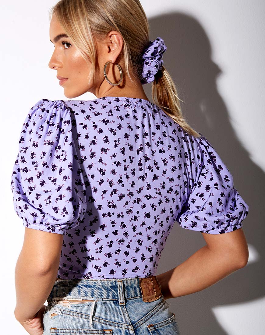 Image de Glarie Crop Top in Dainty Daisy Lilac