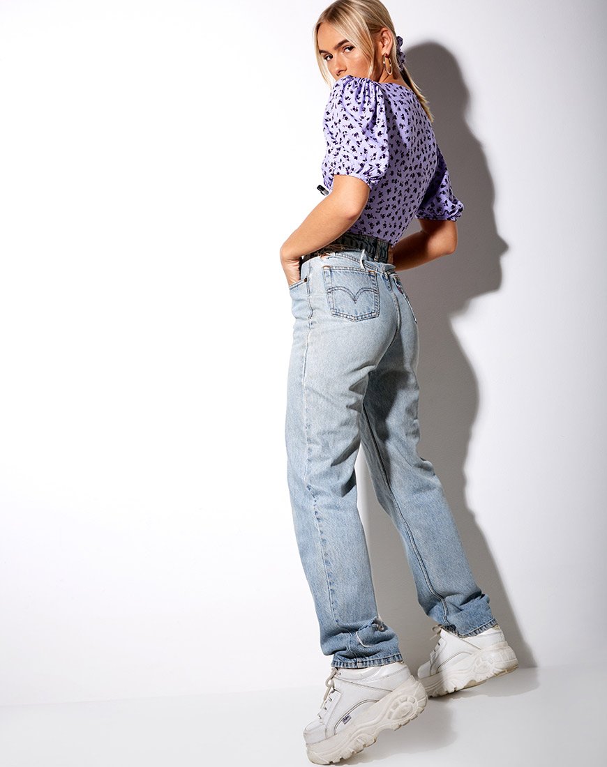 Image de Glarie Crop Top in Dainty Daisy Lilac