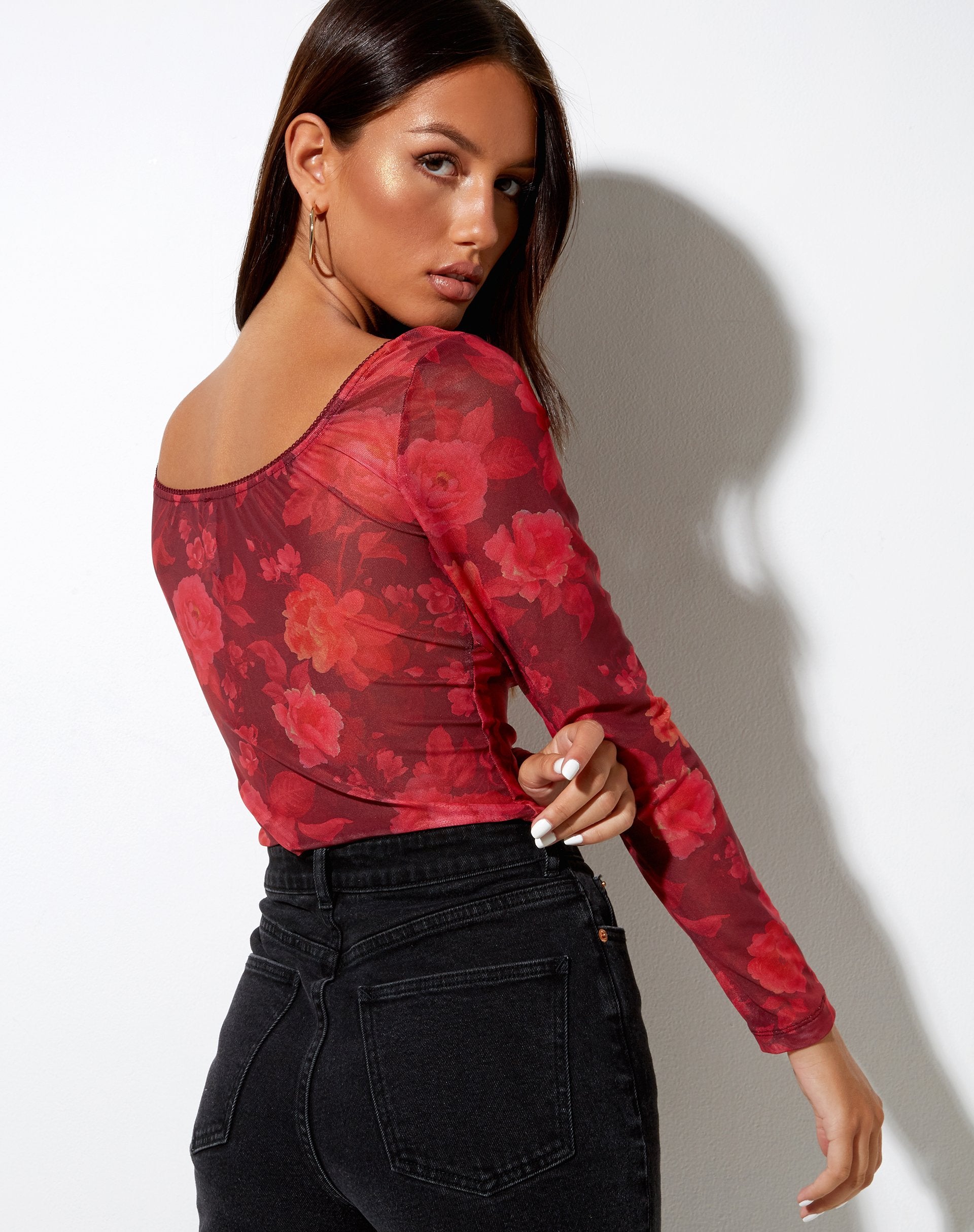 Image de Glaster Crop Top in Rough Rose
