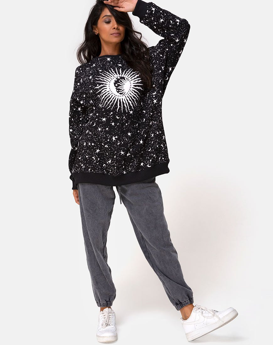 Image de Shine Sweatshirt in Black Cosmos