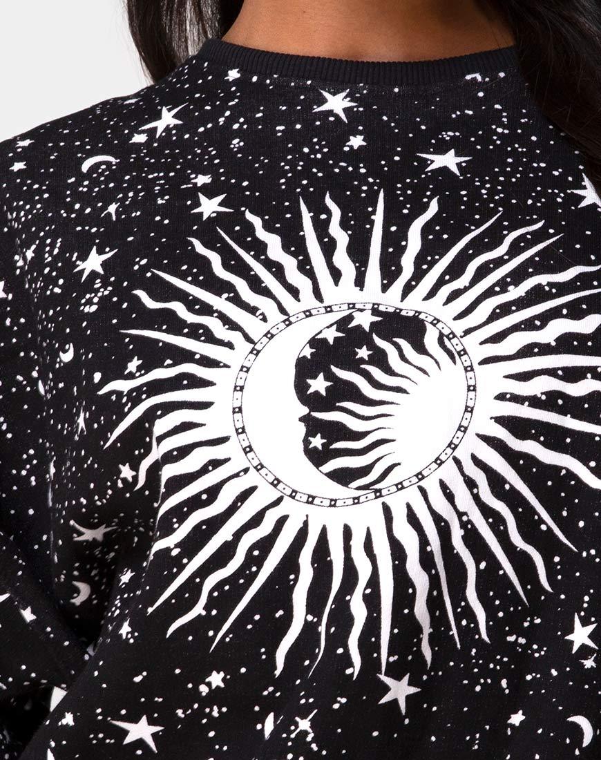 Image de Shine Sweatshirt in Black Cosmos