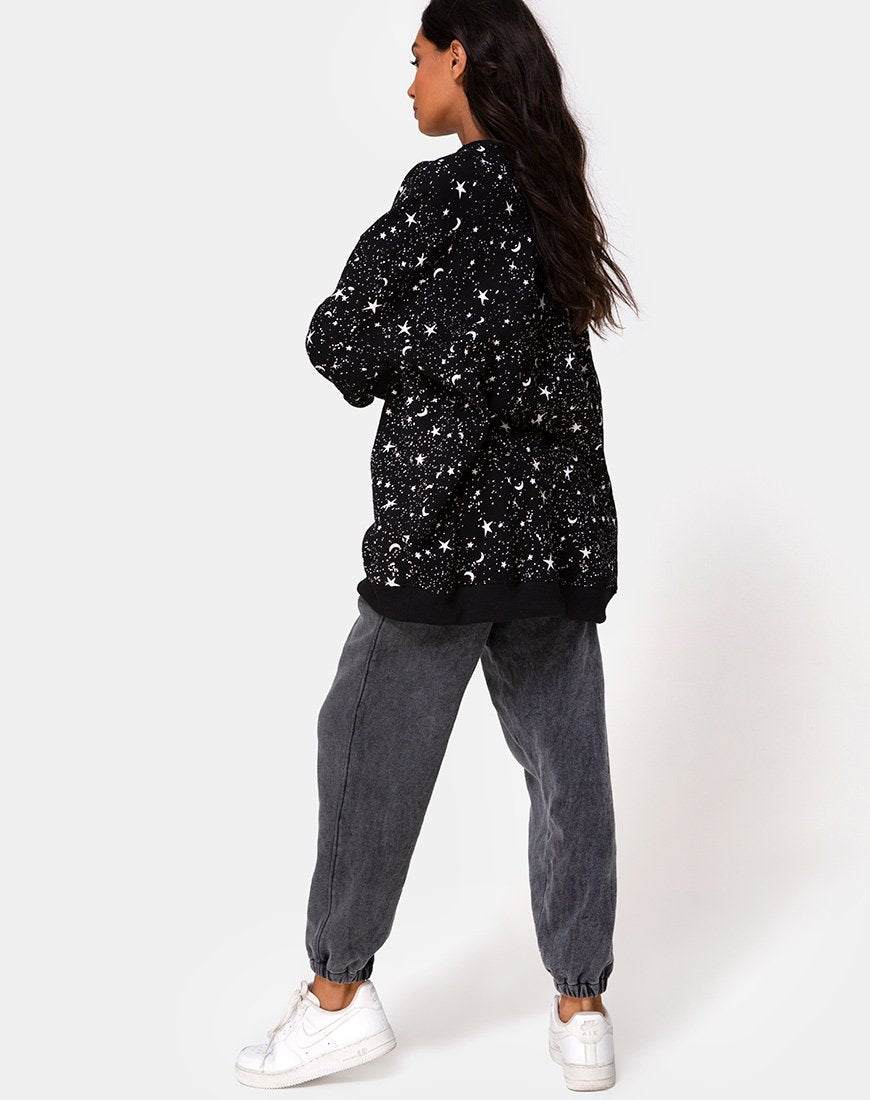 Image de Shine Sweatshirt in Black Cosmos