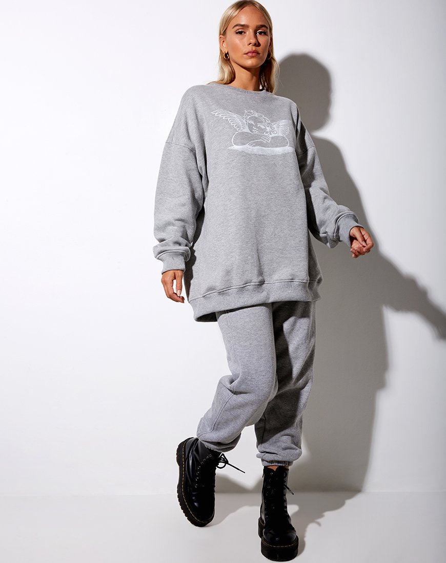 Image de Glo Sweatshirt in Grey Marl Angelo