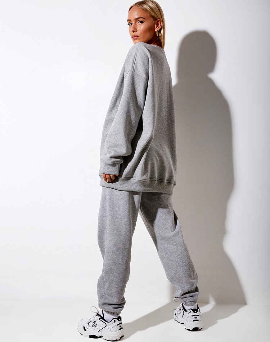 Image de Glo Sweatshirt en Grismarl Angel Embro en Bourgogne