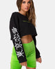 Image de Gocea Crop Top in Black Tokyo Love Symbol