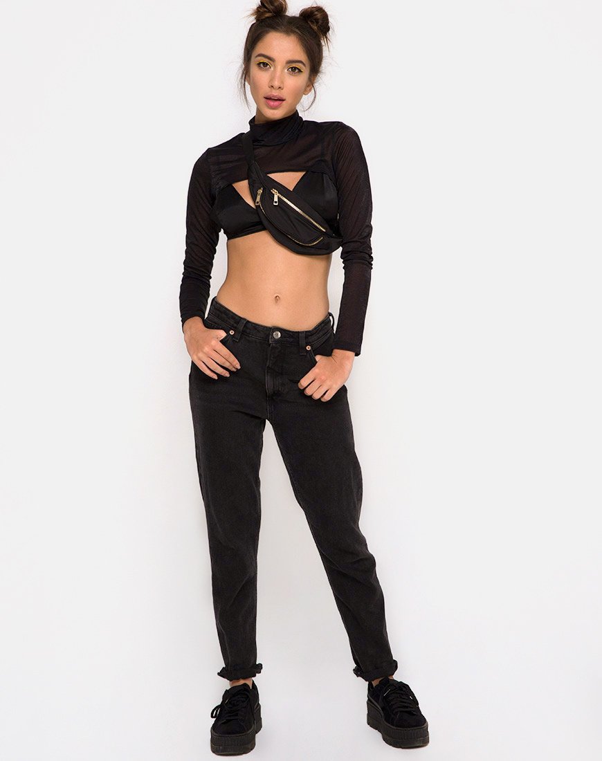 Image de Gola Top in Sheer Mesh Black