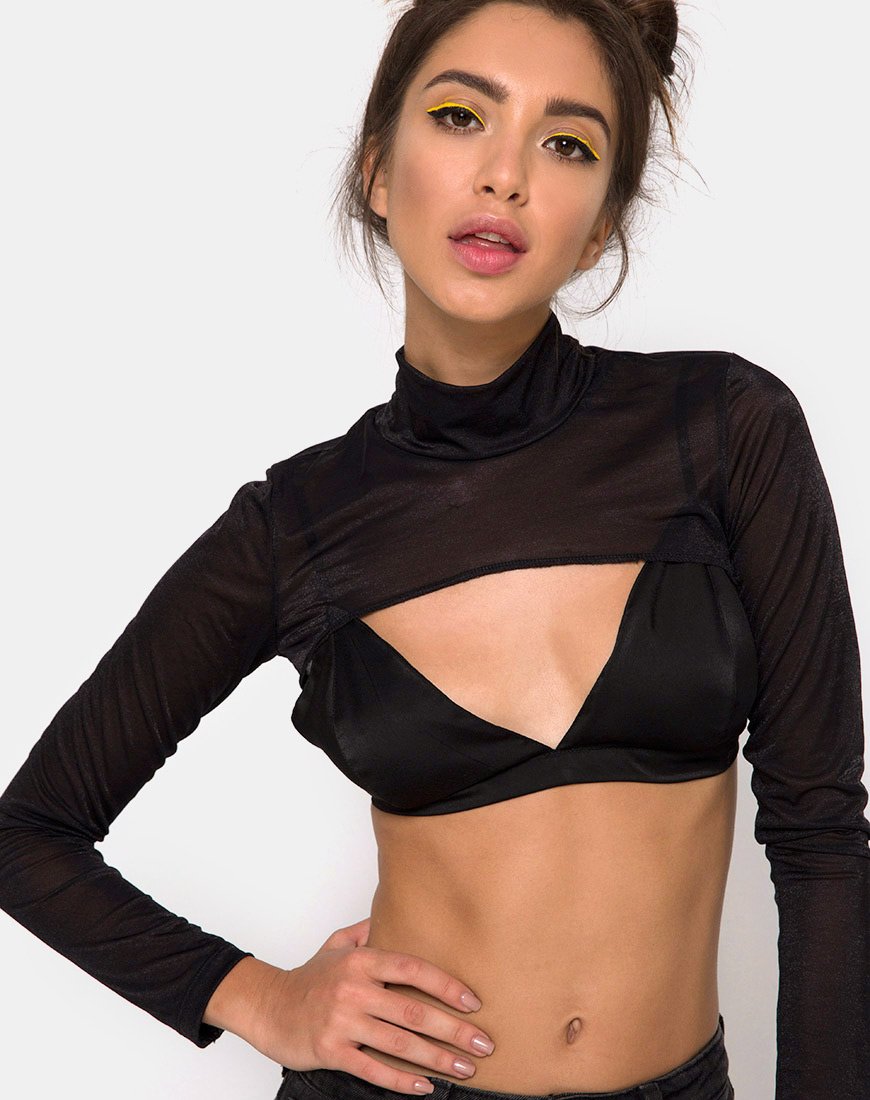 Image de Gola Top in Sheer Mesh Black