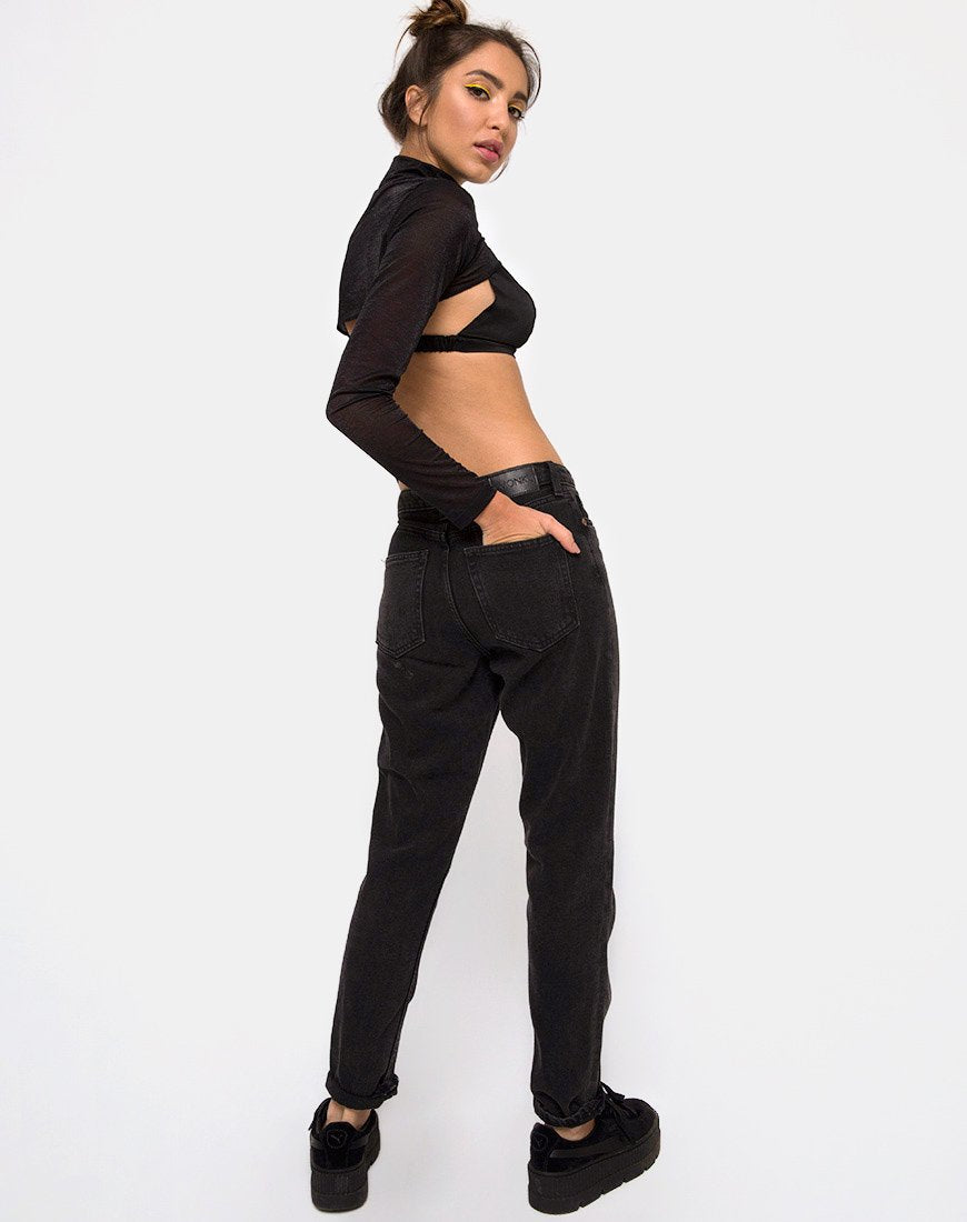 Image de Gola Top in Sheer Mesh Black