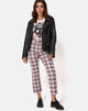 Image de Grava Trouser in Grunge Check Purple