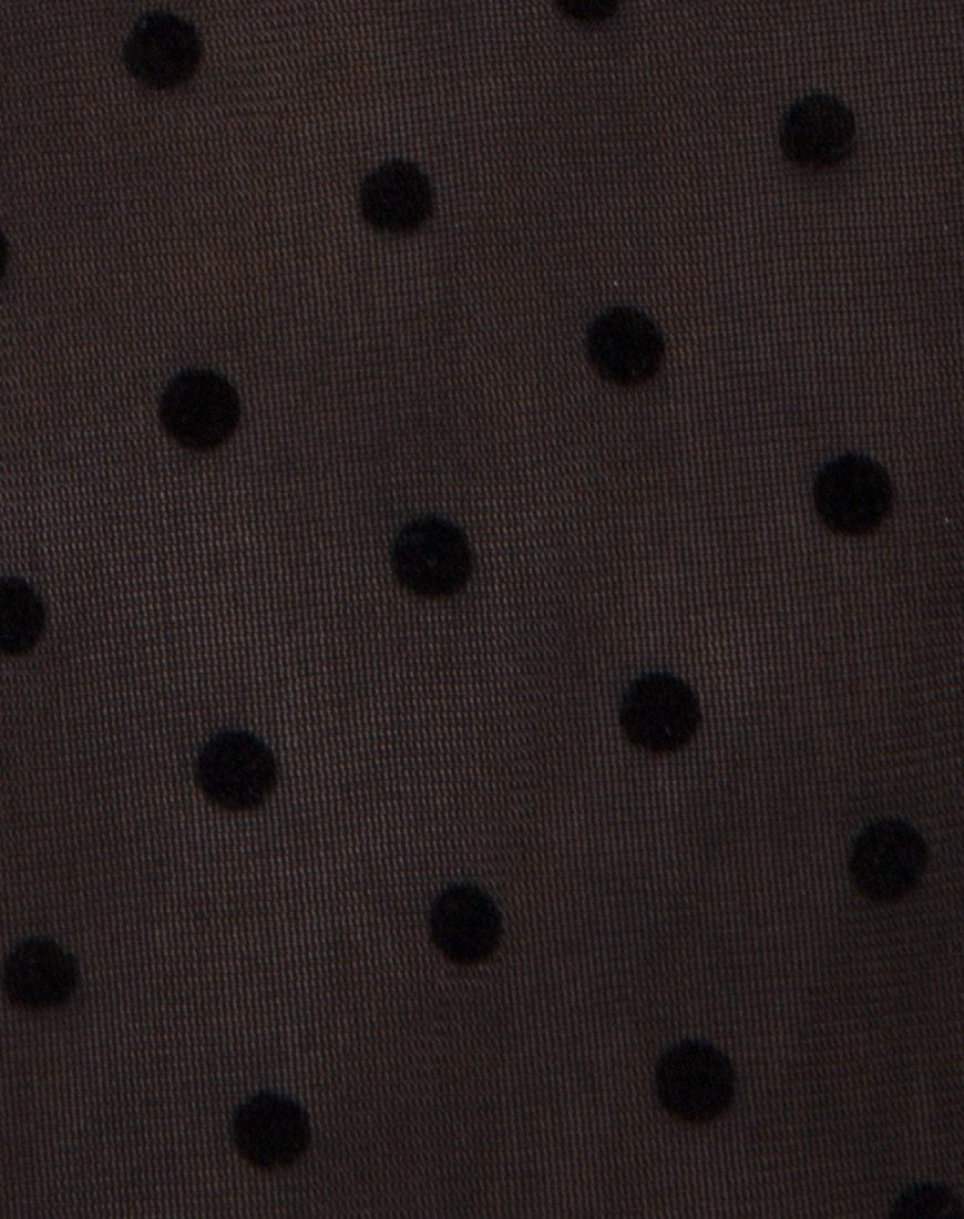 Image de Gretta Top in Polka Net Black