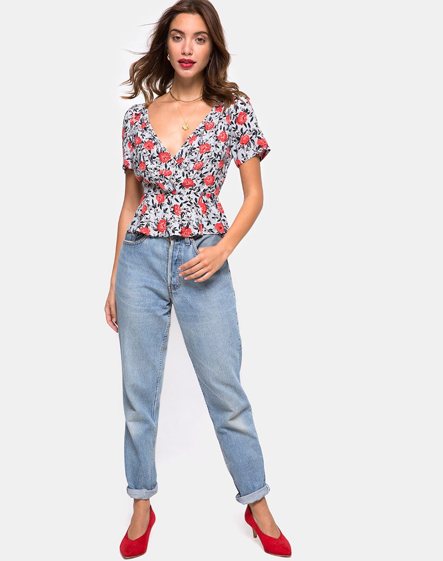 Image de Shanina Top in Blooming Rose