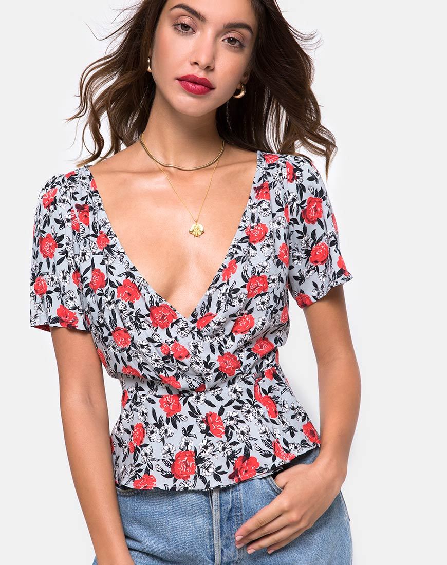 Image de Shanina Top in Blooming Rose