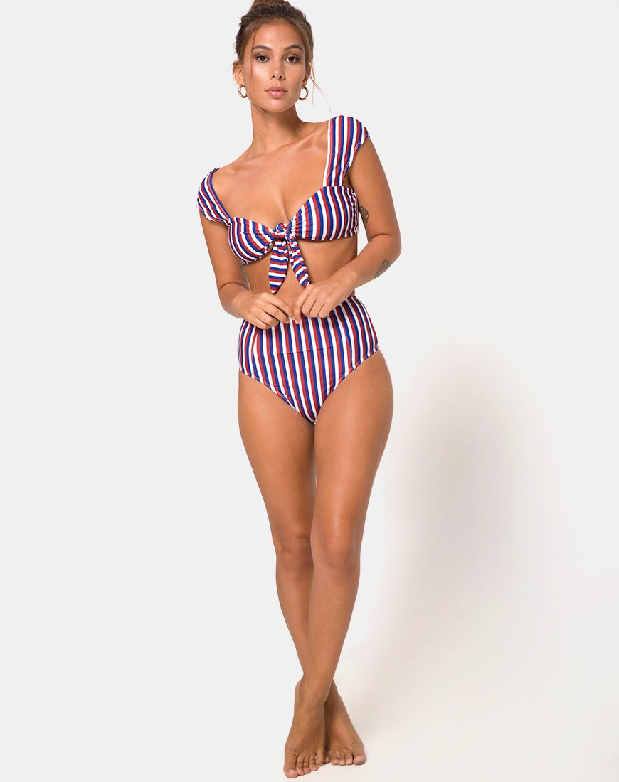 Image de Grifin Bikini Top in Triple Stripe