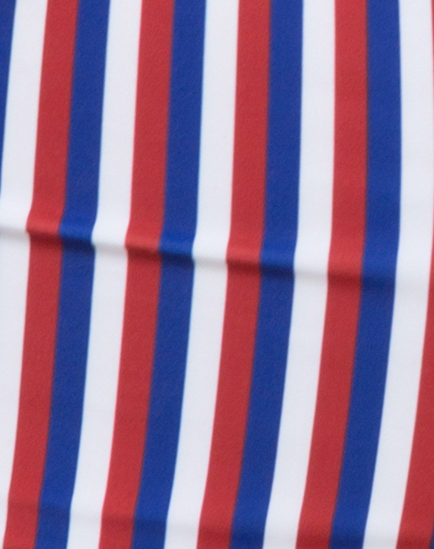 Image of Zolly Cutout Swimsuit in Triple Stripe