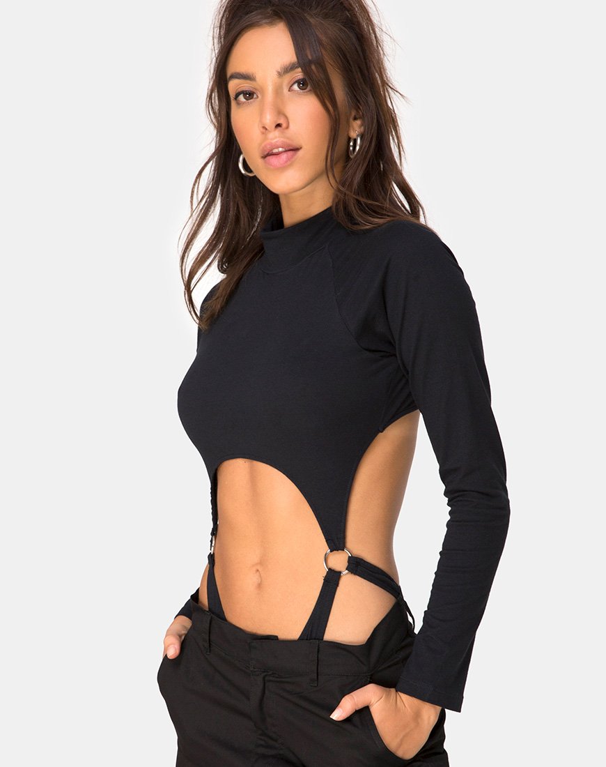 Grino Bodice en noir uni
