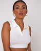 Image de Guaco Crop Top in Rib Ivory