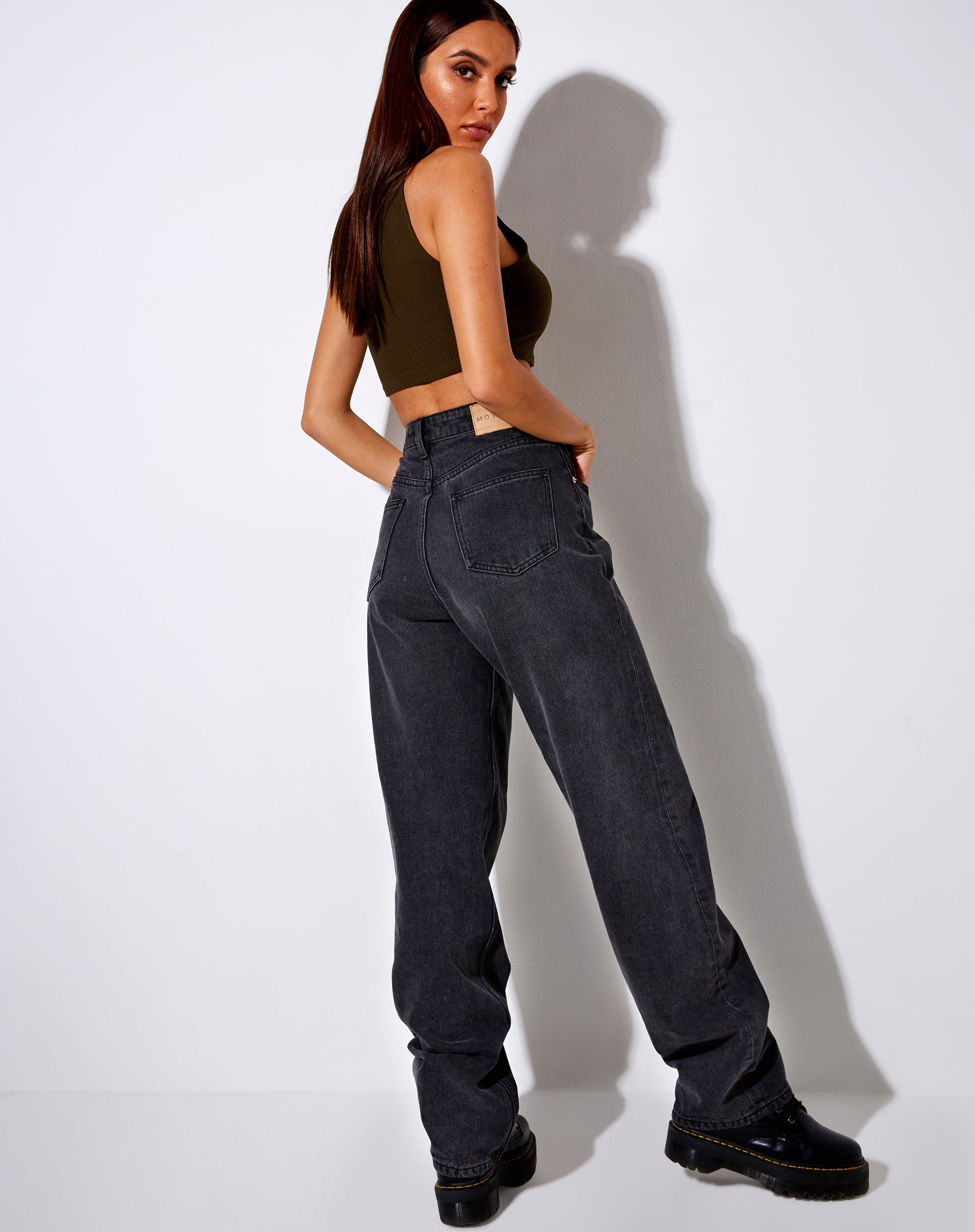 Image de Guaco Crop Top in Rib Khaki