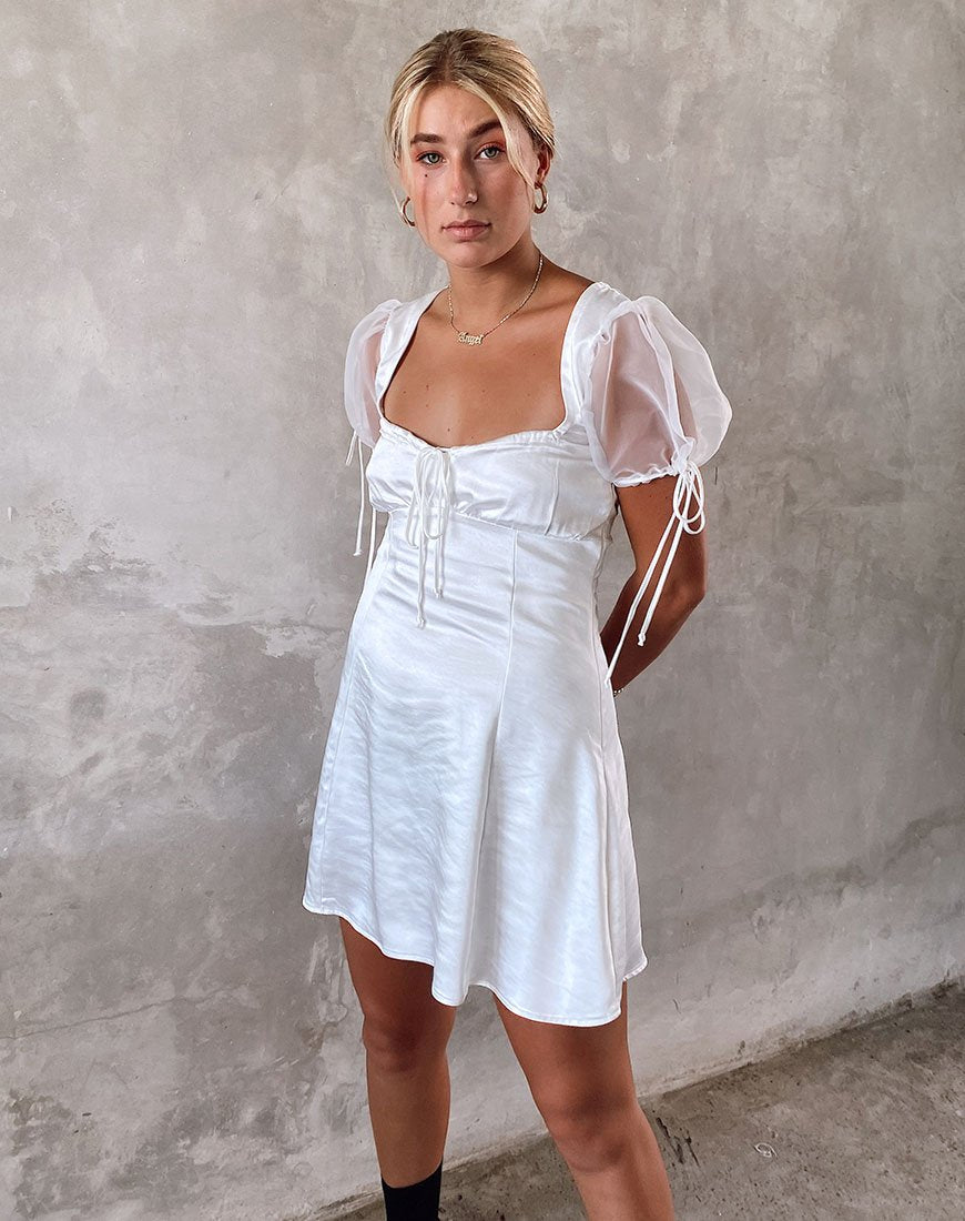 Robe Guenelle en organza crème