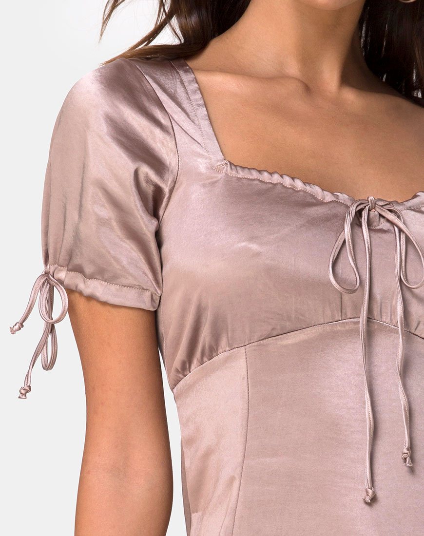 Image de la robe Guenette en satin de vison