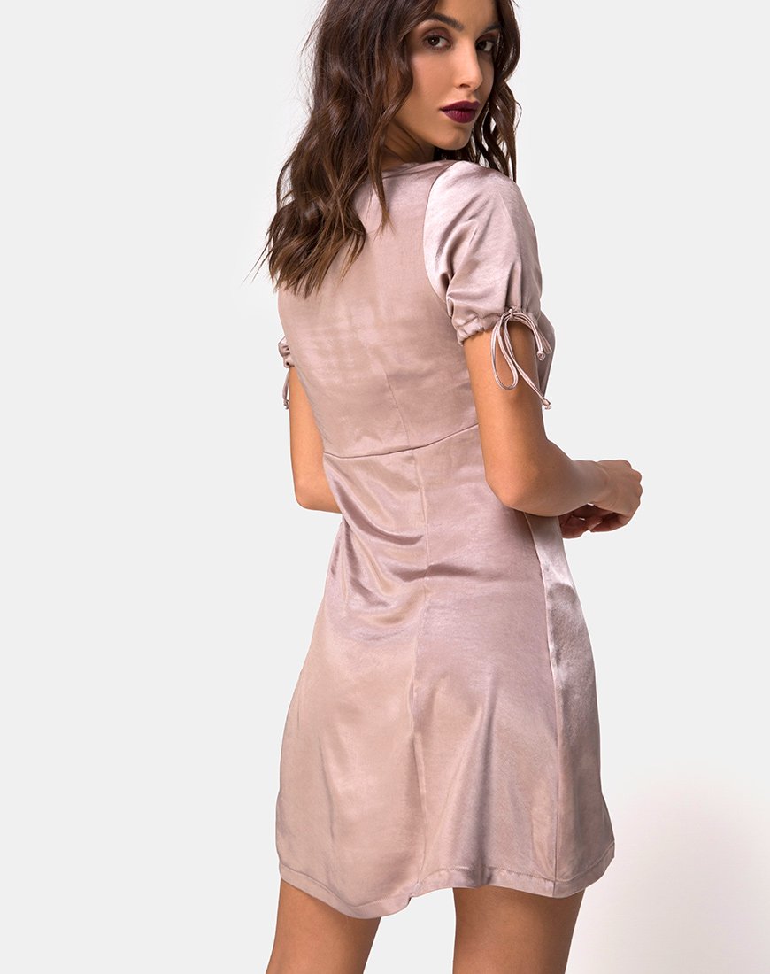 Robe Guenette en satin de vison