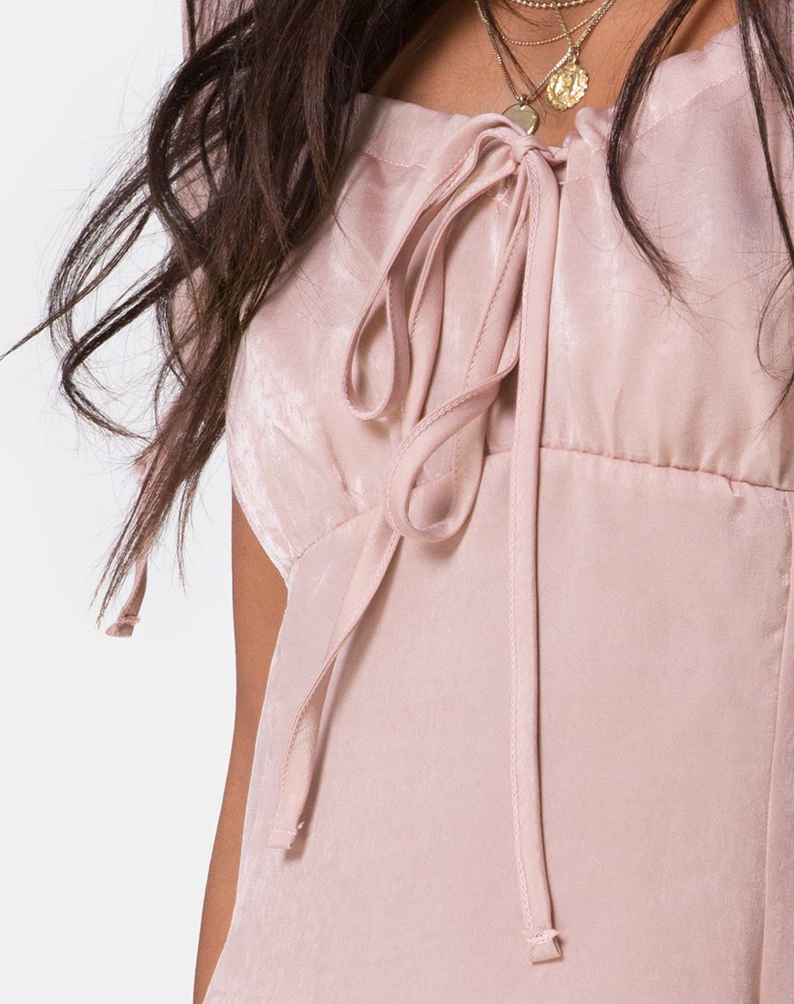 Image de la robe Guenette en satin Dusty Rose