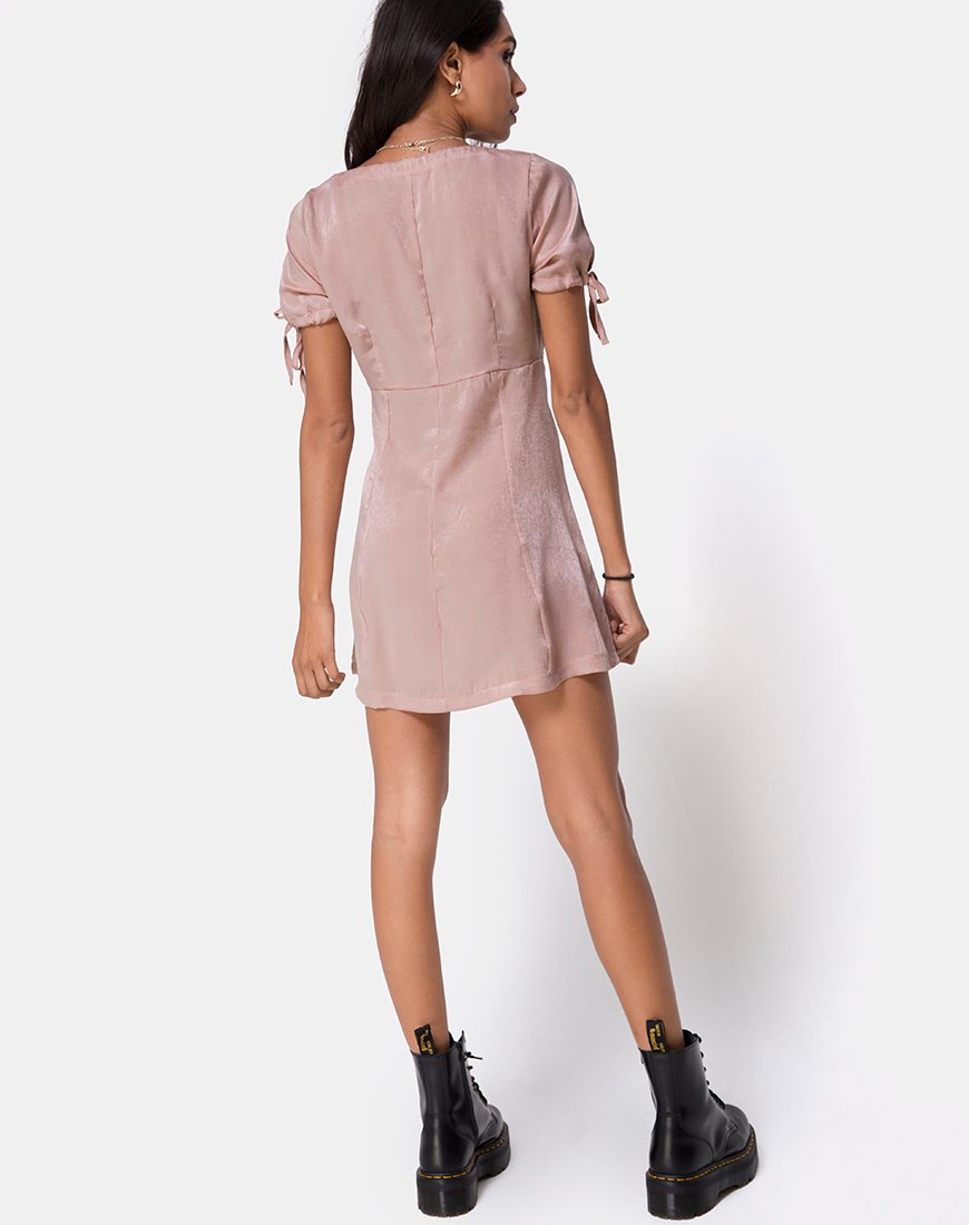 Image de la robe Guenette en satin Dusty Rose