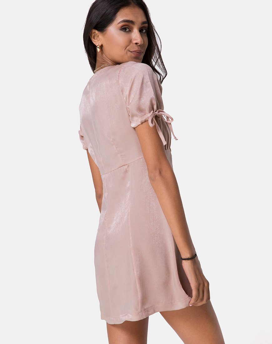 Image de la robe Guenette en satin Dusty Rose
