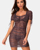 Image de la robe Guenetta en maille léopard Rar