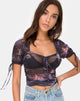 Image de Guinevre Top in Dark Angel Mesh