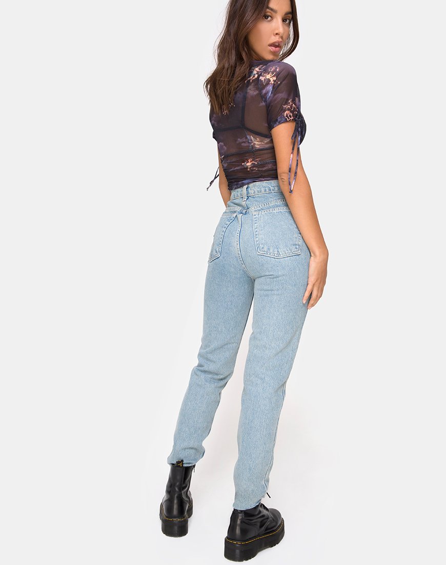 Image de Guinevre Top in Dark Angel Mesh