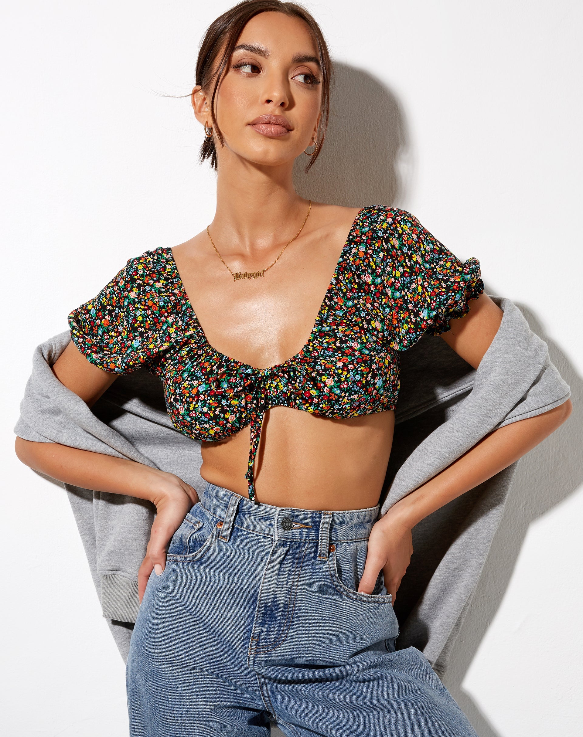 Image de Haenji Crop Top in Kenny Floral