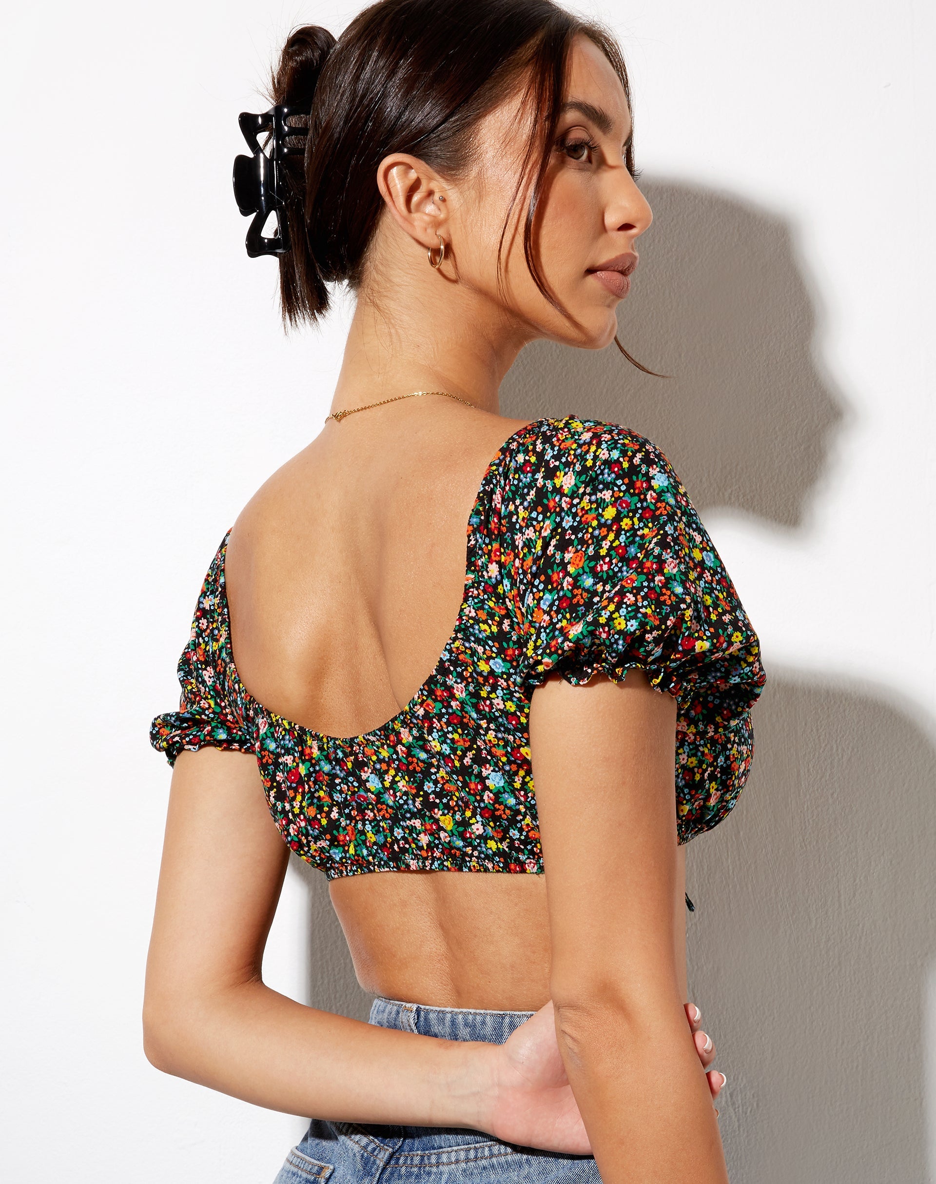 Image de Haenji Crop Top in Kenny Floral