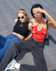 Image de Haltri Crop Top in Satin Red