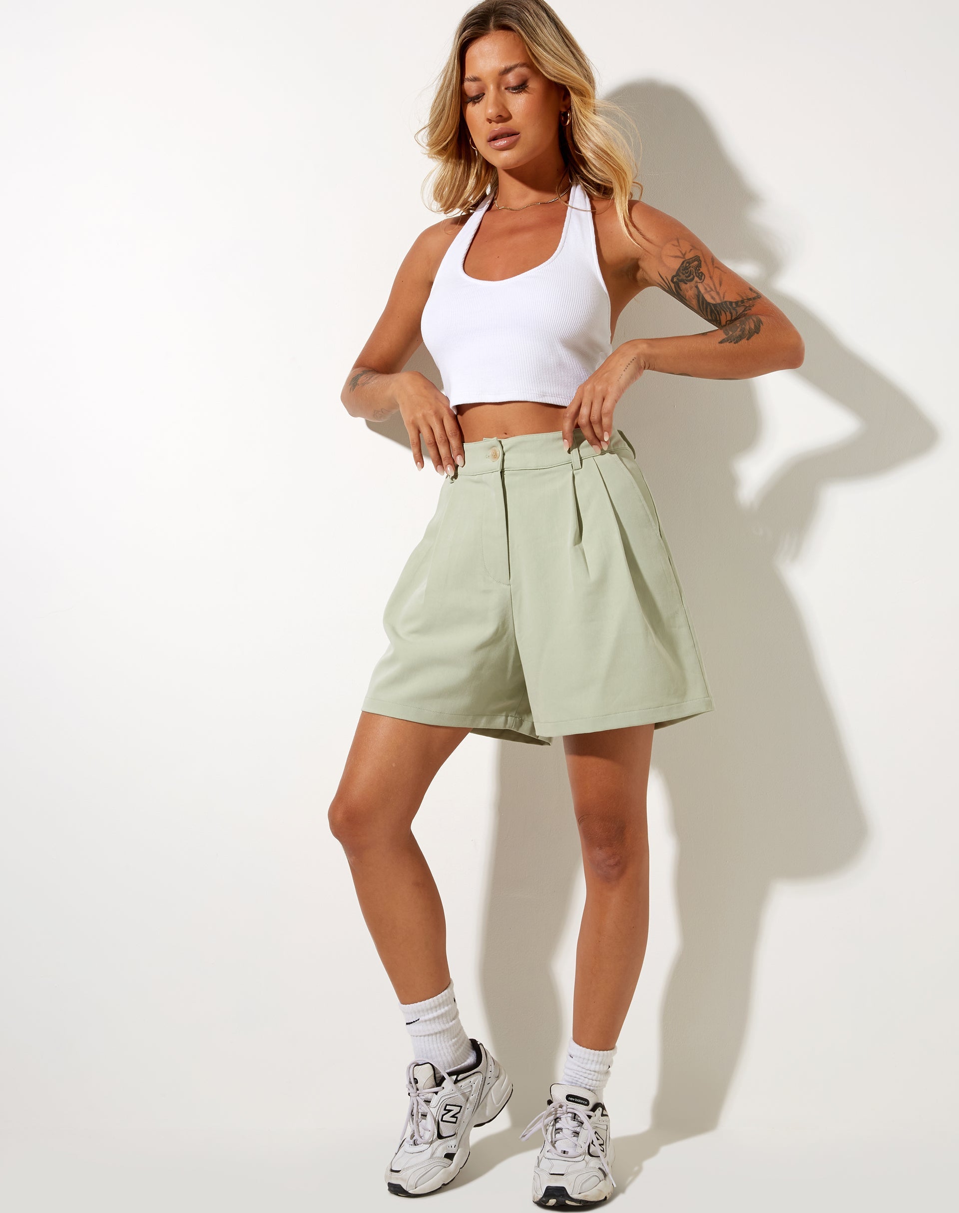 Image de Hamo Tailored Short in Sage