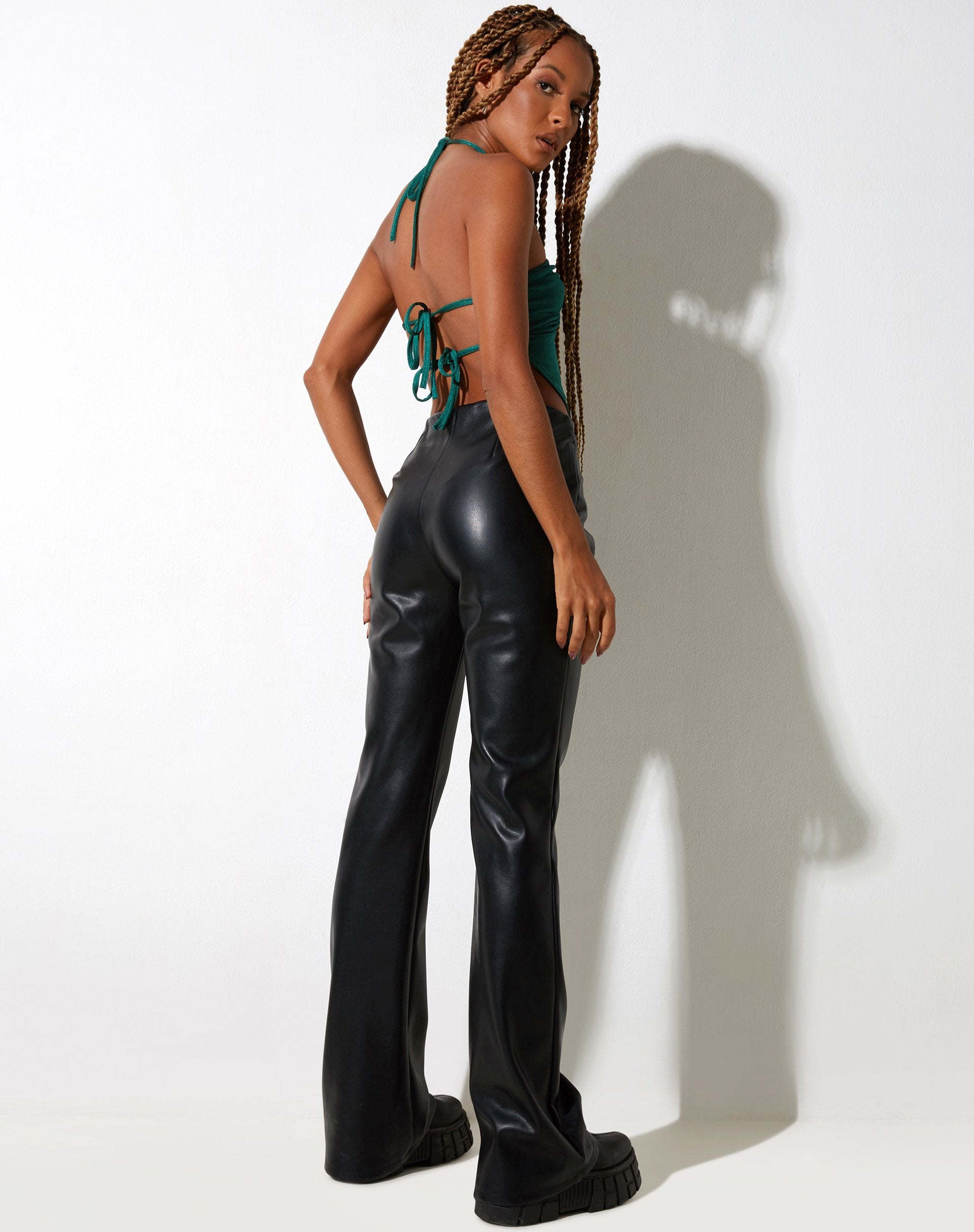 image de Hanabi Top in Crepe Forest Green