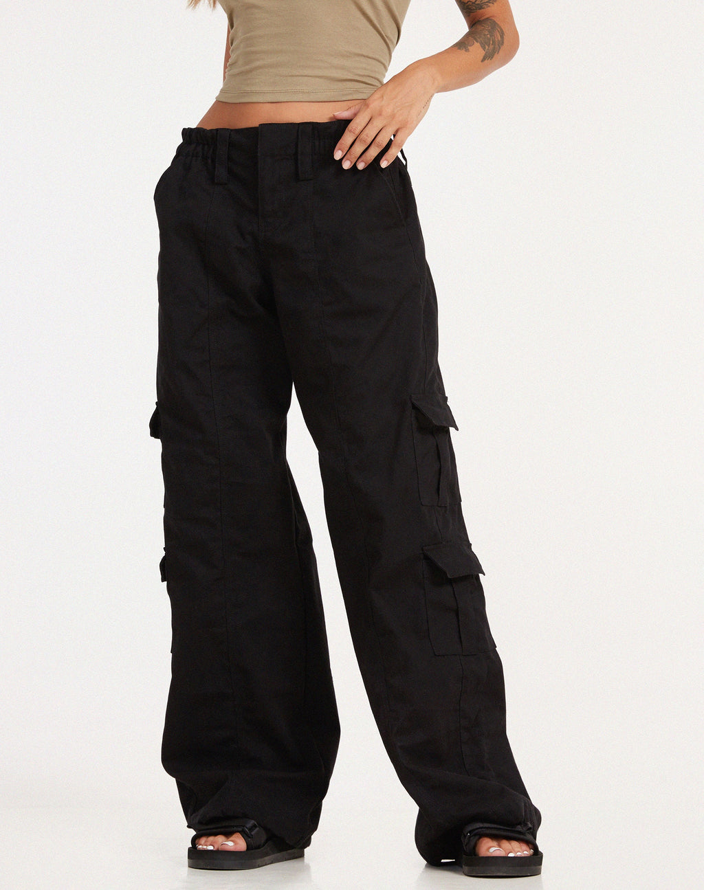 Pantalon cargo Hansa en noir