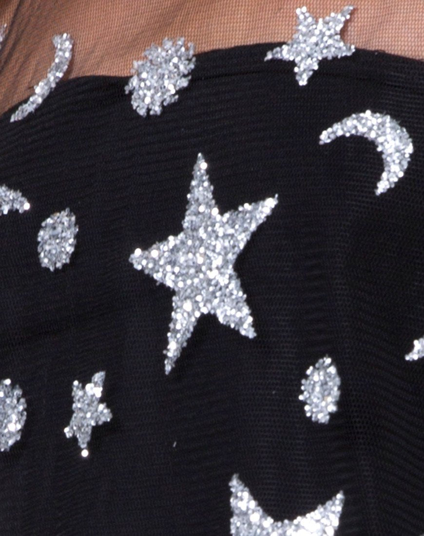 Image de Harlow Robe en filet pailleté Star Child