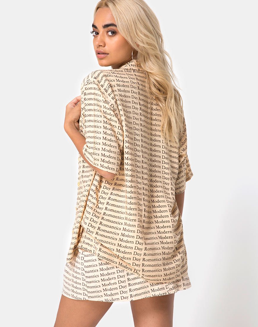 Chemise hawaïenne en Modern Day Romantics Nude