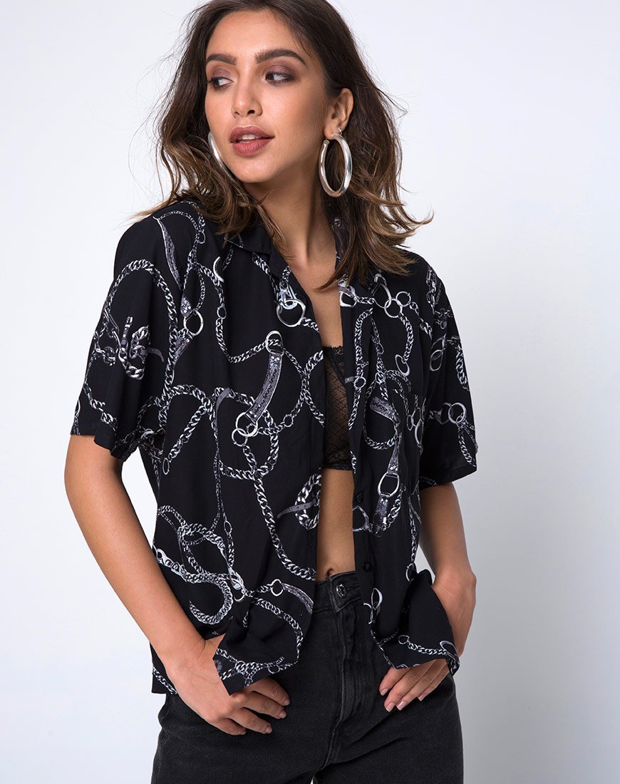 Chemise hawaïenne en chaîne