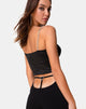 Image de marque de Hearty Flare Trouser en noir Spandex