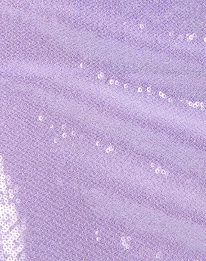 Image de Hedi Dress in Matte Mini Sequin Lilac