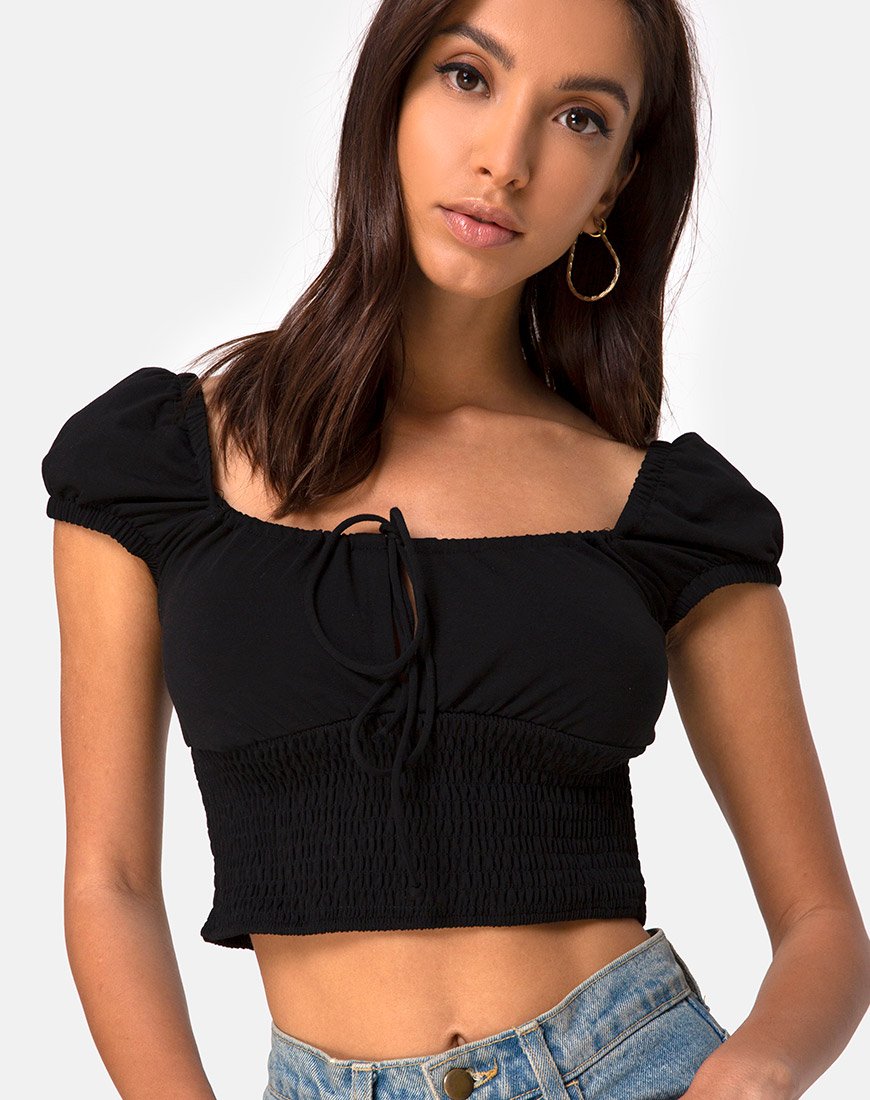 Image de Heina Crop Top in Black