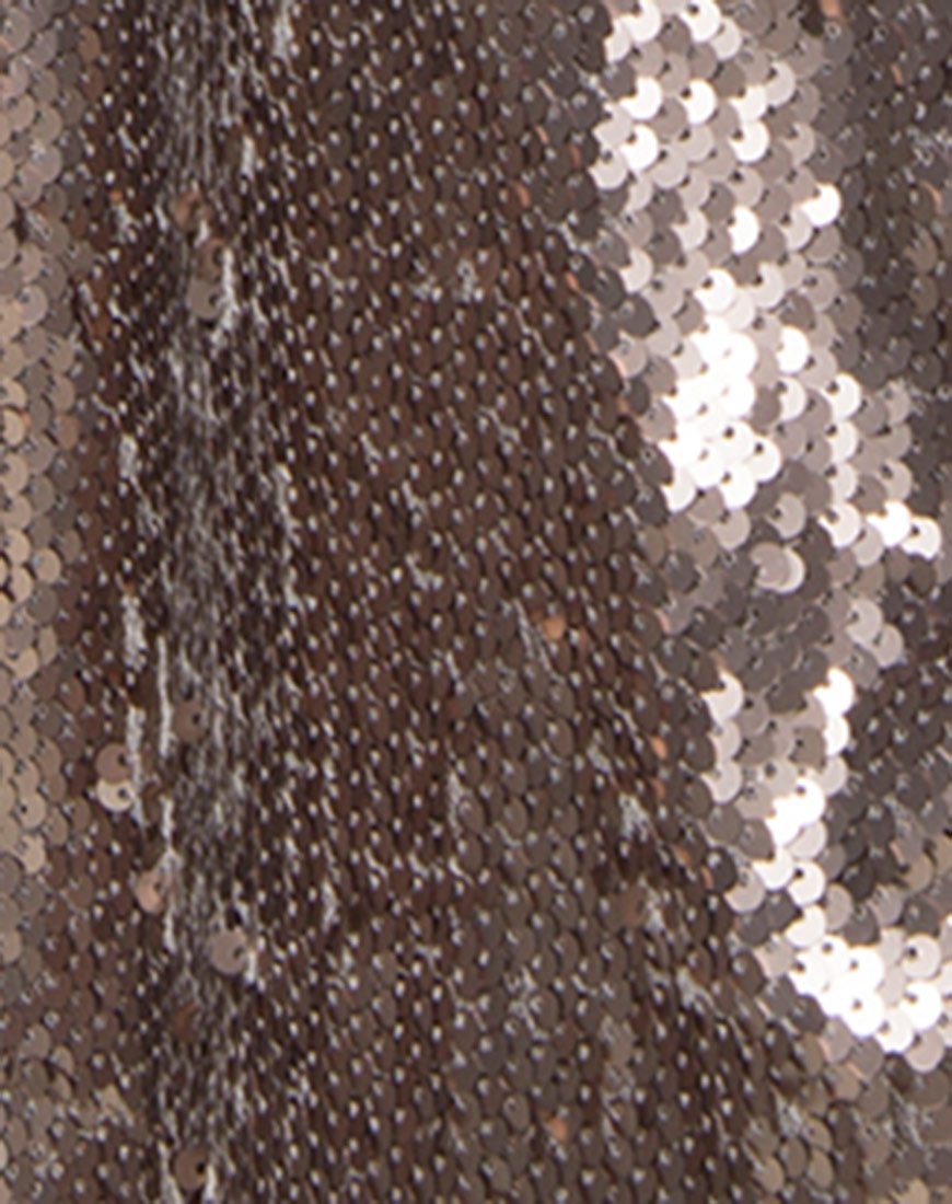 Image de la jupe Helena en paillettes Taupe