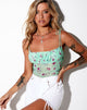 Image de Hemalia Cami Top in Mesh Bloom Lime