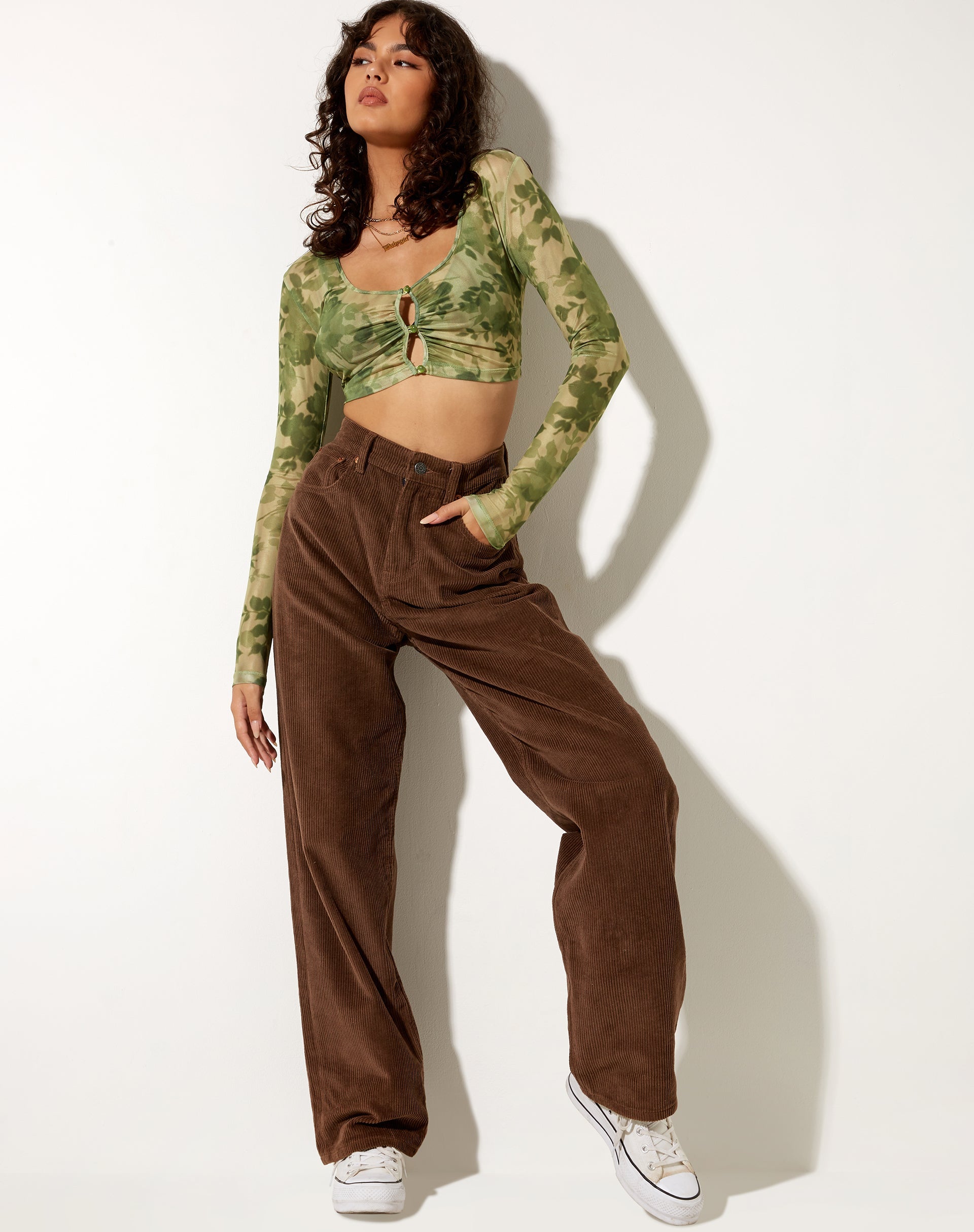 Image de Henru Cropped Cardi in Blurred Floral
