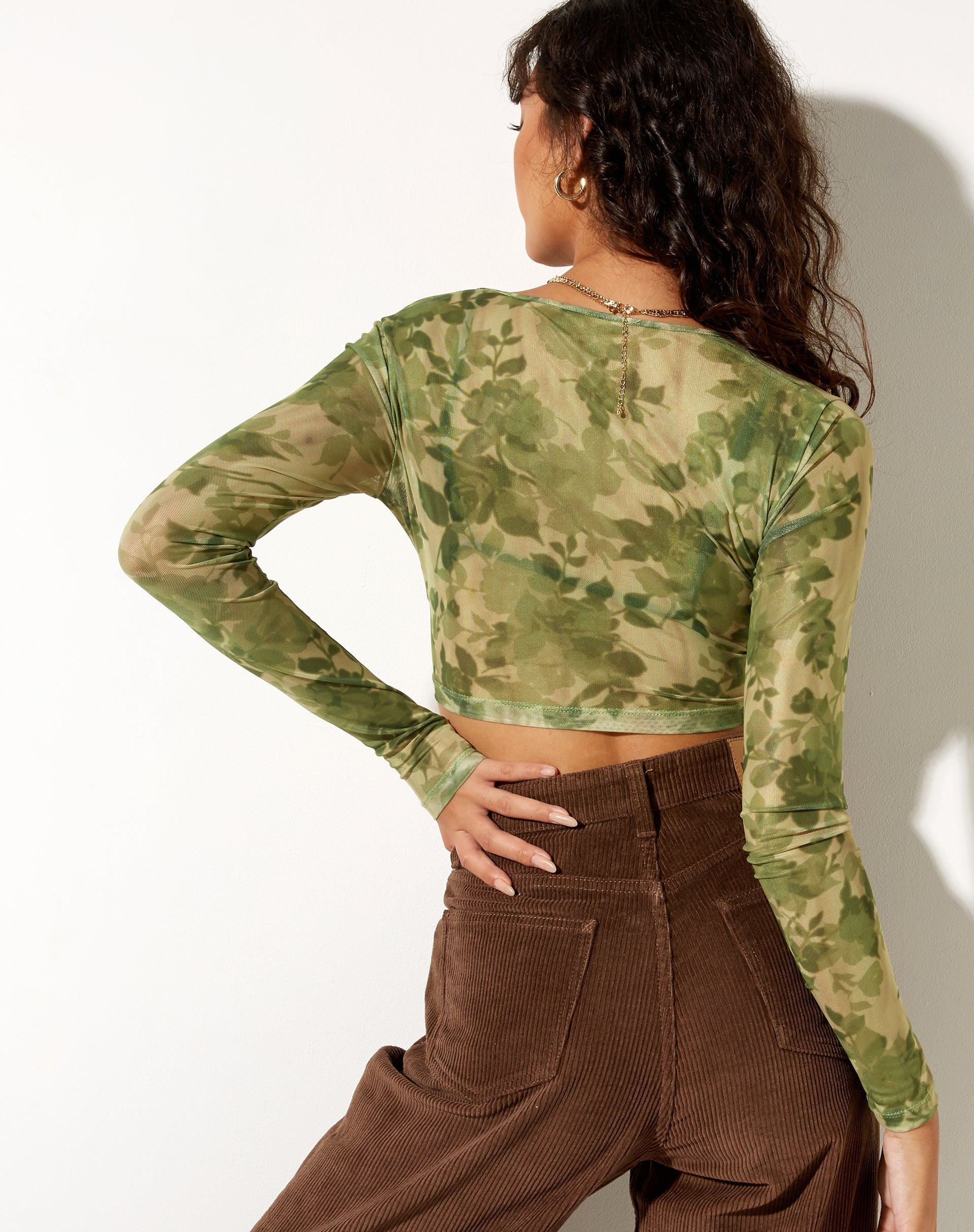 Image de Henru Cropped Cardi in Blurred Floral