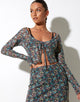 image de Henry Cropped Cardi in Folk Floral