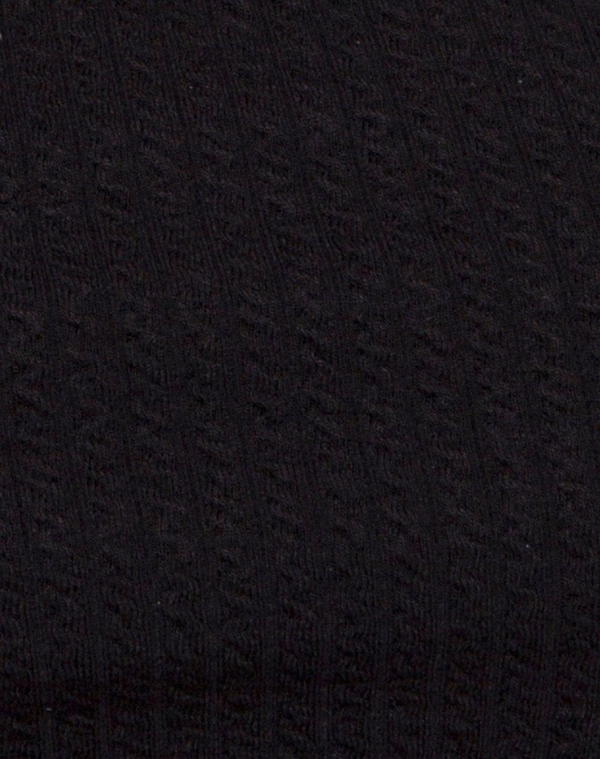 Image de Bomb Tube Top in Black Jumbo Rib