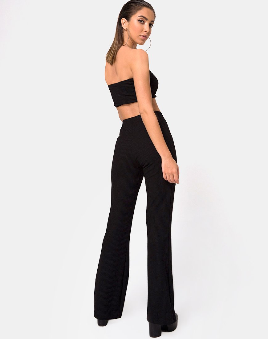 Image de Herlom Pantalon évasé en noir